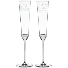 Personalized Kate Spade Take the Cake Toasting Flutes Set of 2