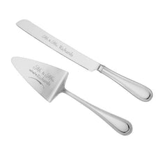 Reed & Barton Lyndon Silver Personalized Cake Knife & Server Set - Misc