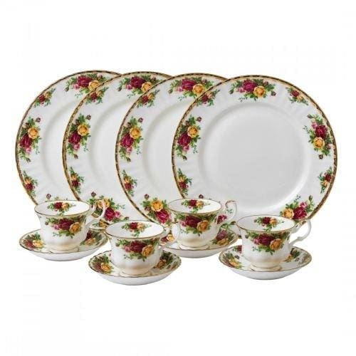 Giftware Gallery Royal Albert Old Country Roses 12Pc Dinnerware