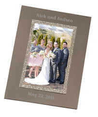 Personalized Sparkling Silver 4x6 Picture Frame