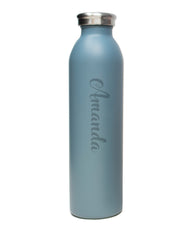Personalized Stainless Steel Water Bottle Sage