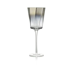 Kim Seybert Glass Helix Goblet Silver