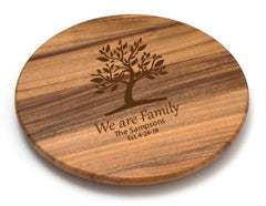 Personalized Lipper Acacia 18" Lazy Susan