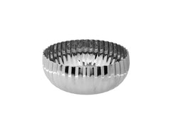 Classic Touch 11.5x4.75 Stainless Steel Ruffle Design Bowl