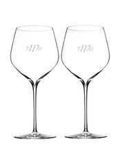 Waterford Personalized Elegance Cabarnet Sauvignon Wine Glasses, Set of 2