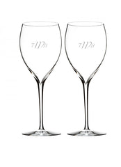Waterford Personalized Elegance Sauvignon Blanc Wine Glasses, Set of 2