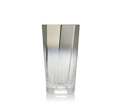 Kim Seybert Glass Helix Tumbler Silver
