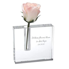Badash Personalized 5 The Block Handcrafted Crystal Bud Vase - Misc