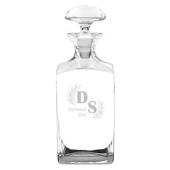Badash Personalized Andre Square 34Oz Crystal Decanter - Misc