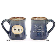 Burton & Burton Pop Best Job Ever 18Oz Porcelain Navy Blue Mug - Misc