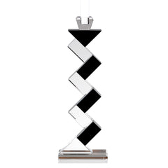 Badash 14" Angela Black Crystal Candlestick Holders, Set of 2