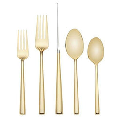 Kate Spade Malmo Gold 5Pc Flatware Place Set Service For 1 - Misc