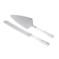 Lenox Bridal Adorn Personalized Silver Cake Knife & Server Set - Misc