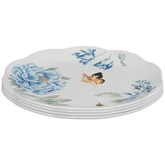 Lenox Butterfly Meadow Assorted Blue Dessert Plates Set Of 4 - Misc