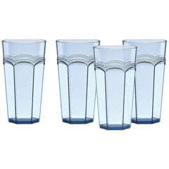 Lenox French Perle Melamine Aqua Highball Glasses Set Of 4 - Misc