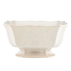Lenox French Perle White Footed Centerpiece Bowl - Misc