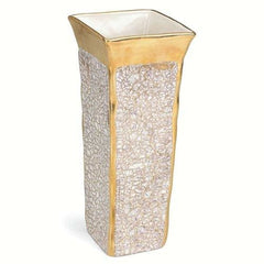 Michael Wainwright Tempio Luna Gold Square Vase - Misc