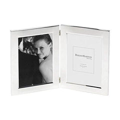 Reed & Barton Classic Silver-Plated Hinged 5X7 Double Frame - Misc