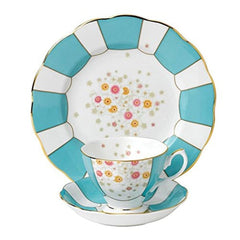 Royal Albert 3Pc 100 Years 1930 Teacup Saucer & Plate Set - Misc