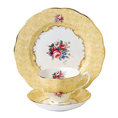 Royal Albert 3Pc 100 Years 1990 Teacup Saucer & Plate Set - Misc