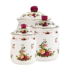 Royal Albert Old Country Roses Canisters Set Of 3 - Misc