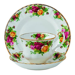 Royal Albert Old Country Roses Teacup Saucer & Plate Set - Misc