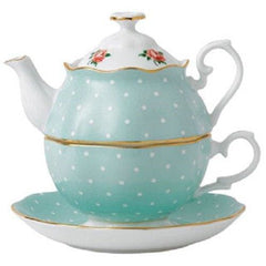 Royal Albert Polka Rose Tea For One Set - Misc