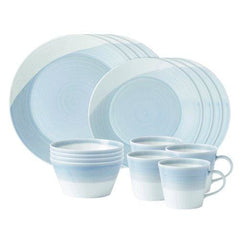 Royal Doulton 1815 Blue 16Pc Dinnerware Set - Misc