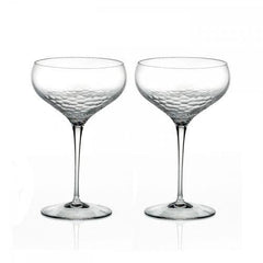 Wedgwood Vera Wang Set Of 2 Sequin Crystal Champagne Coupes - Misc
